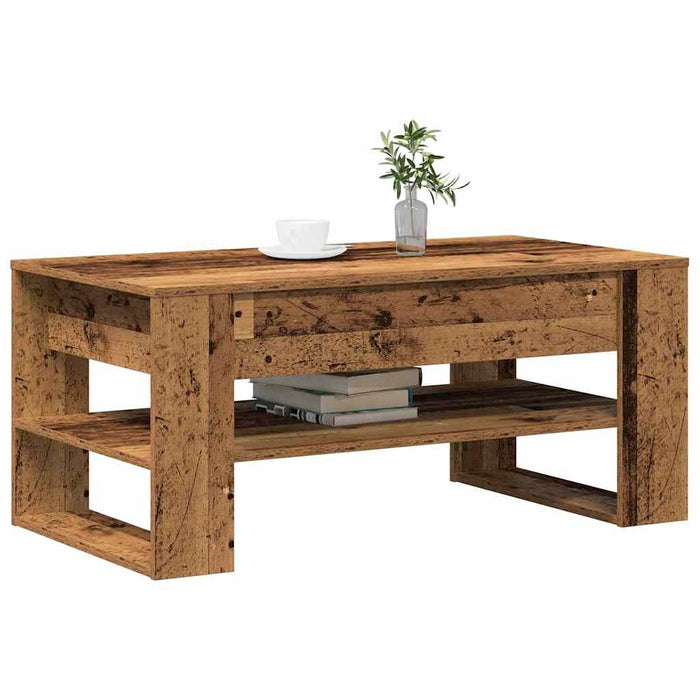 Masă de cafea Lemn Vechi 102 x 55 x 45 cm Lemn compozit - WALTI WALTI