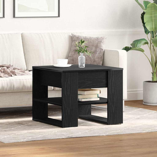 Masă de cafea Stejar Negru 55,5 x 55 x 45 cm Lemn compozit - WALTI WALTI
