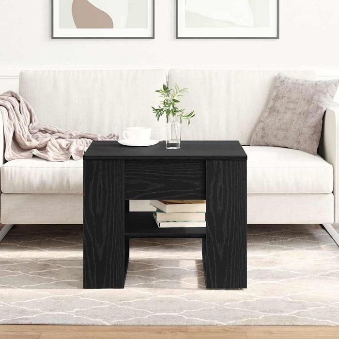 Masă de cafea Stejar Negru 55,5 x 55 x 45 cm Lemn compozit - WALTI WALTI