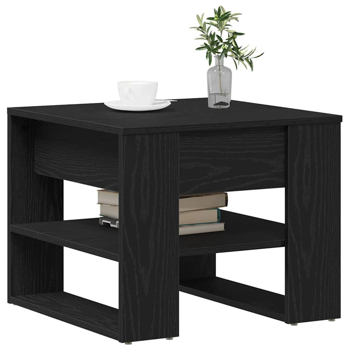 Masă de cafea Stejar Negru 55,5 x 55 x 45 cm Lemn compozit - WALTI WALTI