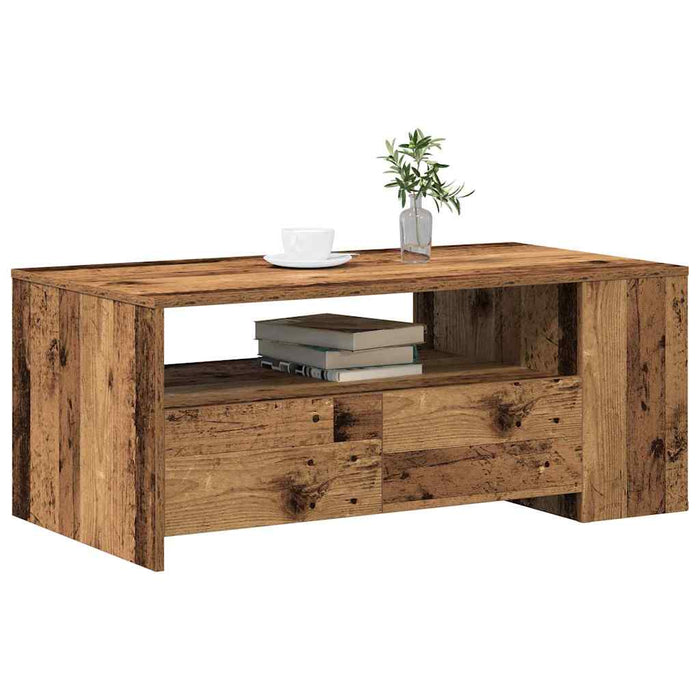 Masă de cafea Lemn Vechi 102 x 55 x 43,5 cm Lemn compozit - WALTI WALTI