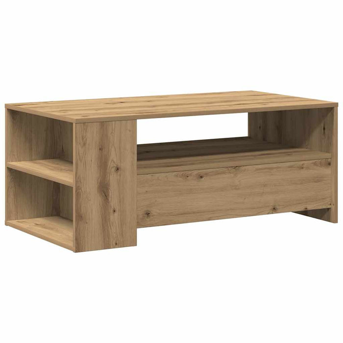Masă de cafea Stejar Artizanal 102 x 55 x 43,5 cm Lemn compozit - WALTI WALTI