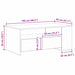 Masă de cafea Stejar Artizanal 102 x 55 x 43,5 cm Lemn compozit - WALTI WALTI