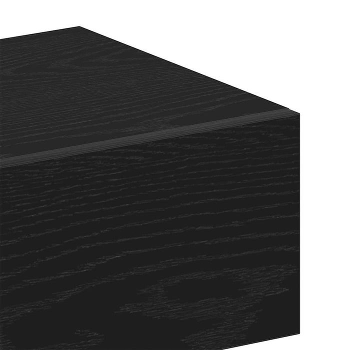 Dulap de noapte Stejar Negru 46 x 30 x 30 cm Lemn compozit - WALTI WALTI