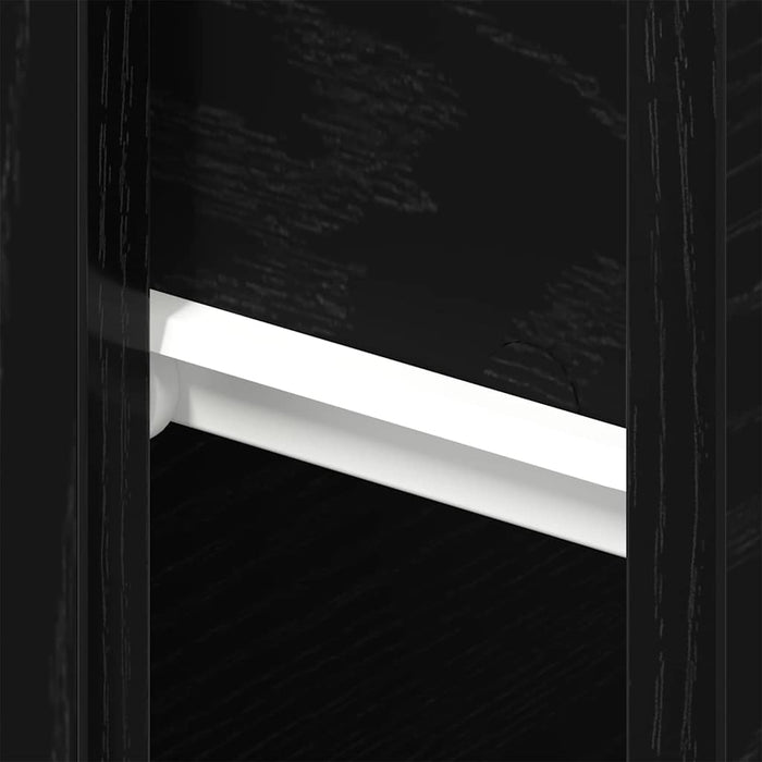 Dulap de noapte Stejar Negru 46 x 30 x 30 cm Lemn compozit - WALTI WALTI