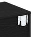 Dulap de noapte Stejar Negru 46 x 30 x 30 cm Lemn compozit - WALTI WALTI