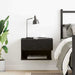 Dulap de noapte Stejar Negru 46 x 30 x 30 cm Lemn compozit - WALTI WALTI