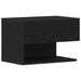 Dulap de noapte Stejar Negru 46 x 30 x 30 cm Lemn compozit - WALTI WALTI