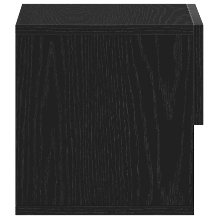 Dulap de noapte Stejar Negru 46 x 30 x 30 cm Lemn compozit - WALTI WALTI