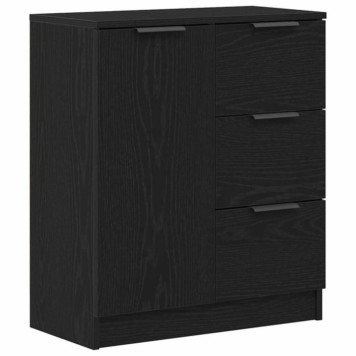 Bufet cu sertar Negru 60 x 30 x 70 cm Lemn compozit - WALTI WALTI