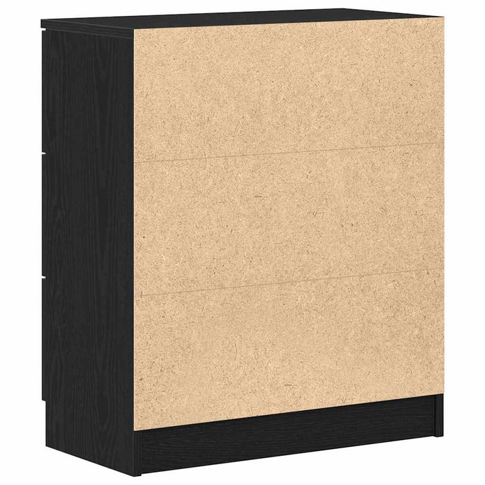 Bufet cu sertar Negru 60 x 30 x 70 cm Lemn compozit - WALTI WALTI