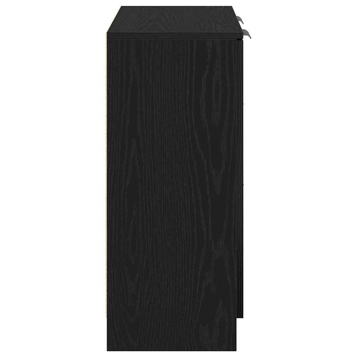 Bufet cu sertar Negru 60 x 30 x 70 cm Lemn compozit - WALTI WALTI