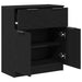 Bufet cu sertar Negru 60 x 30 x 70 cm Lemn compozit - WALTI WALTI