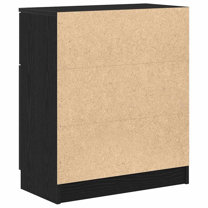 Bufet cu sertar Negru 60 x 30 x 70 cm Lemn compozit - WALTI WALTI