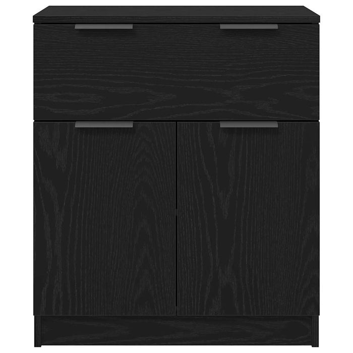 Bufet cu sertar Negru 60 x 30 x 70 cm Lemn compozit - WALTI WALTI