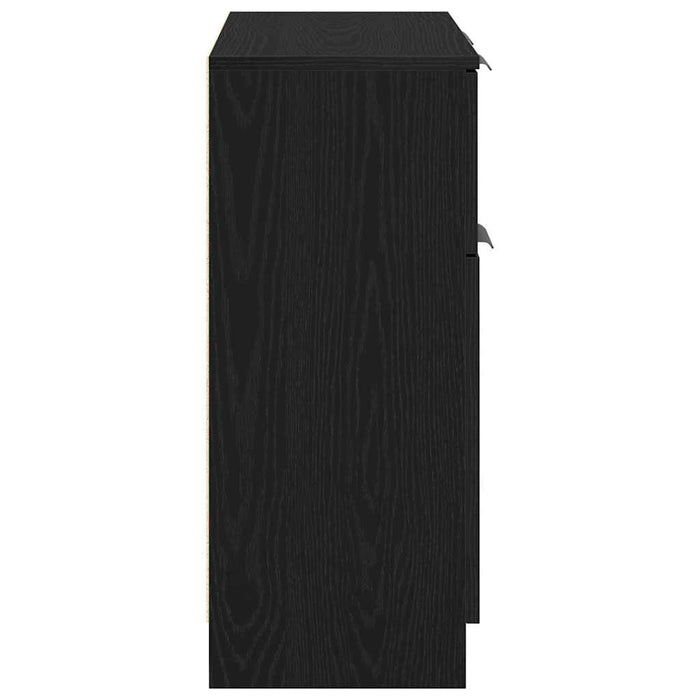 Bufet cu sertar Negru 60 x 30 x 70 cm Lemn compozit - WALTI WALTI