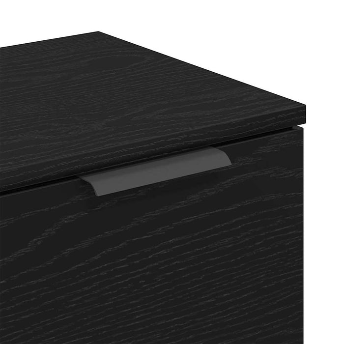 Bufet Stejar Negru 60 x 30 x 70 cm Lemn compozit - WALTI WALTI