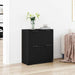Bufet Stejar Negru 60 x 30 x 70 cm Lemn compozit - WALTI WALTI