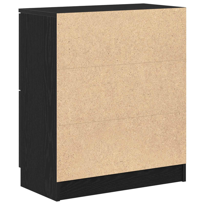 Bufet Stejar Negru 60 x 30 x 70 cm Lemn compozit - WALTI WALTI
