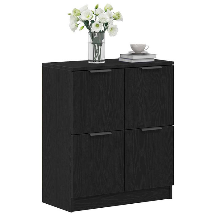 Bufet Stejar Negru 60 x 30 x 70 cm Lemn compozit - WALTI WALTI
