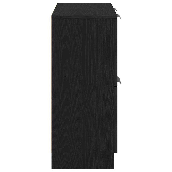 Bufet Stejar Negru 60 x 30 x 70 cm Lemn compozit - WALTI WALTI