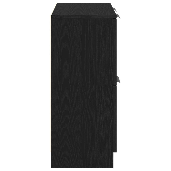 Bufet Stejar Negru 60 x 30 x 70 cm Lemn compozit - WALTI WALTI