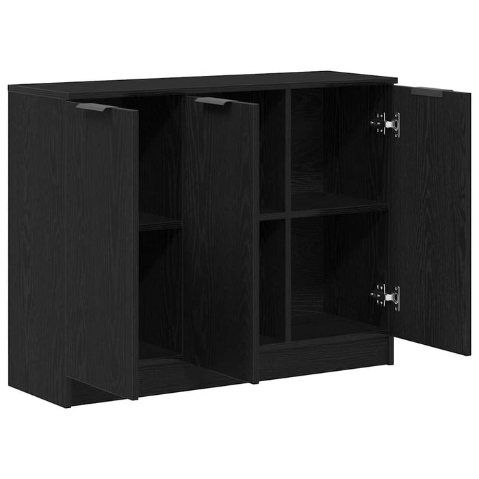 Bufet Stejar Negru 90,5 x 30 x 70 cm Lemn compozit - WALTI WALTI