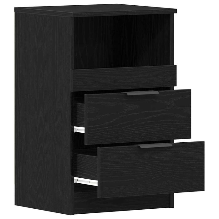 Dulap de noapte Stejar negru 40 x 35 x 65 cm Lemn compozit - WALTI WALTI