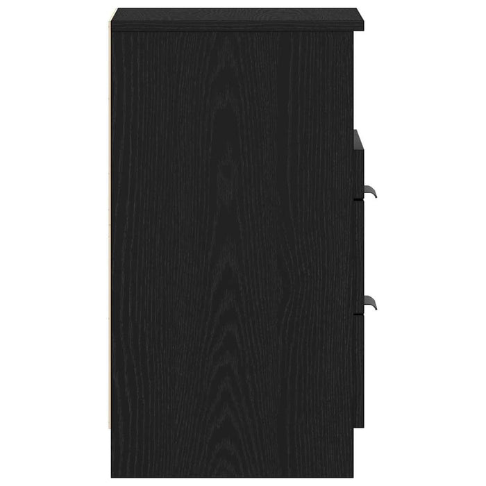 Dulap de noapte Stejar negru 40 x 35 x 65 cm Lemn compozit - WALTI WALTI