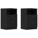 Dulap de noapte cu sertar 2 pcs Stejar negru 40 x 35 x 65 cm - WALTI WALTI
