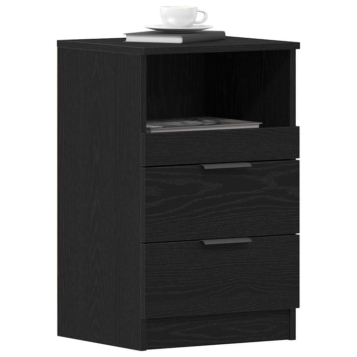 Dulap de noapte cu sertar 2 pcs Stejar negru 40 x 35 x 65 cm - WALTI WALTI