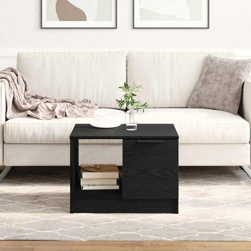 Masă de cafea Stejar negru 50 x 50 x 36 cm Lemn compozit - WALTI WALTI