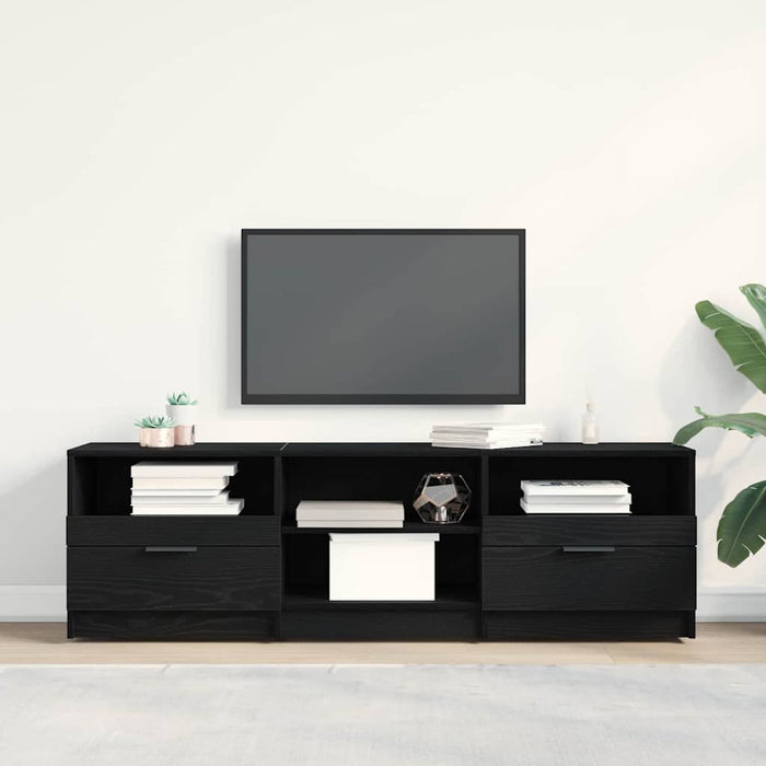 Cabinet TV cu sertar Negru 150 x 33.5 x 45 cm Lemn compozit - WALTI WALTI