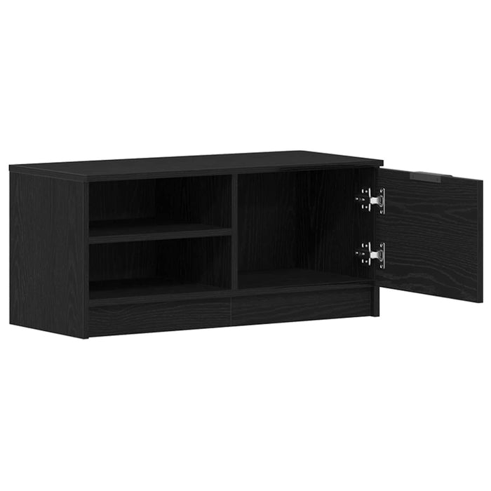 Cabinet TV Stejar Negru 80 x 35 x 36,5 cm Lemn compozit WALTI