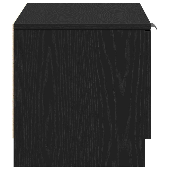 Cabinet TV Stejar Negru 80 x 35 x 36,5 cm Lemn compozit WALTI