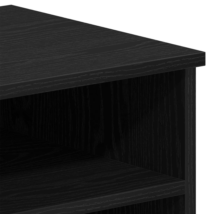 Cabinet TV 2 pcs Stejar Negru 80 x 35 x 36,5 cm Lemn compozit WALTI