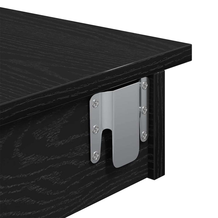 Masă Bar pentru Perete cu raft Stejar Negru 102 x 45 x 103,5 cm - WALTI WALTI