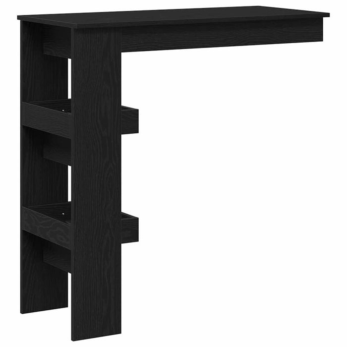 Masă Bar pentru Perete cu raft Stejar Negru 102 x 45 x 103,5 cm - WALTI WALTI