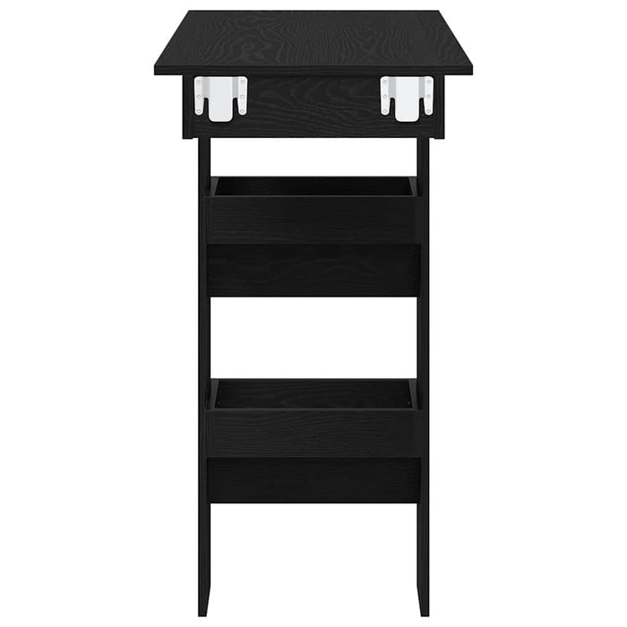 Masă Bar pentru Perete cu raft Stejar Negru 102 x 45 x 103,5 cm - WALTI WALTI