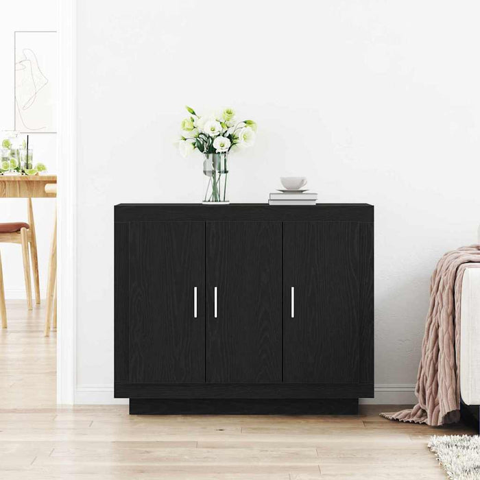 Bufet Negru 92 x 35 x 75 cm Lemn compozit - WALTI WALTI