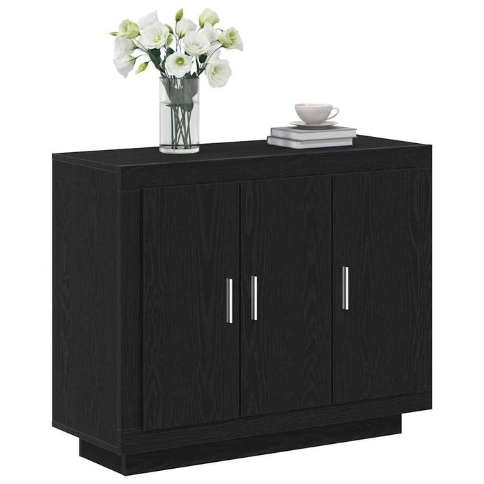 Bufet Negru 92 x 35 x 75 cm Lemn compozit - WALTI WALTI