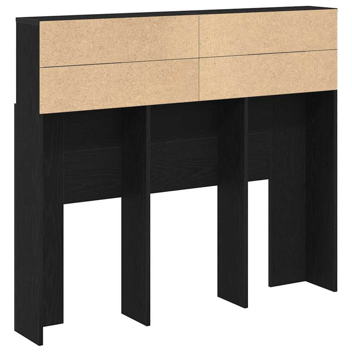 Tablă de pat cu sertar cu raft Stejar Negru 120 x 19 x 103.5 cm - WALTI WALTI