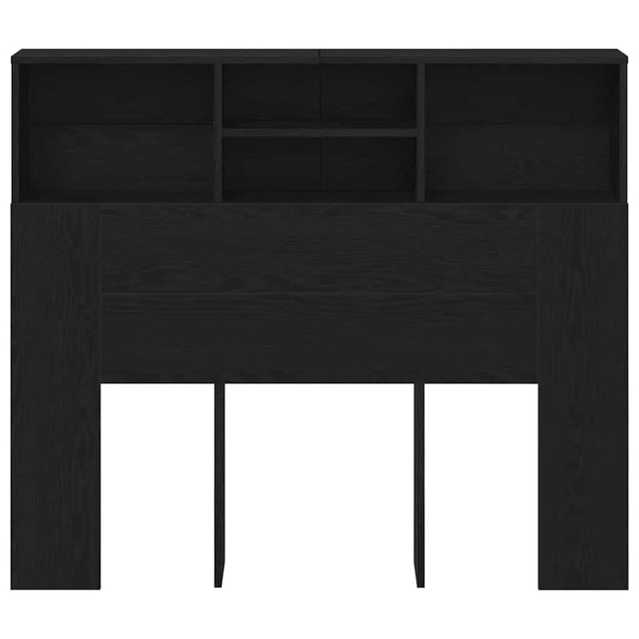 Tablă de pat cu sertar cu raft Stejar Negru 120 x 19 x 103.5 cm - WALTI WALTI