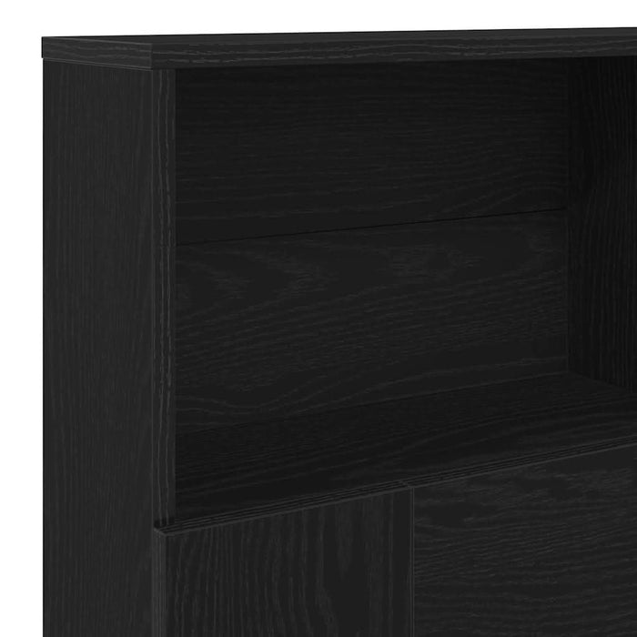 Tablă de pat cu sertar cu raft Stejar negru 140 x 19 x 103.5 cm - WALTI WALTI