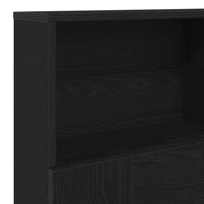 Tablă de pat cu sertar cu raft Stejar Negru 140 x 19 x 103,5 cm - WALTI WALTI