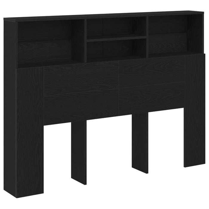 Tablă de pat cu sertar cu raft Stejar Negru 140 x 19 x 103,5 cm - WALTI WALTI