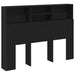 Tablă de pat cu sertar cu raft Stejar Negru 140 x 19 x 103,5 cm - WALTI WALTI