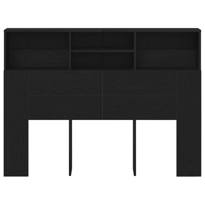 Tablă de pat cu sertar cu raft Stejar Negru 140 x 19 x 103,5 cm - WALTI WALTI