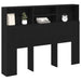 Tablă de pat cu sertar cu raft Stejar Negru 140 x 19 x 103,5 cm - WALTI WALTI