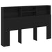Tablă de pat cu sertar cu raft Stejar negru 160 x 19 x 103.5 cm - WALTI WALTI